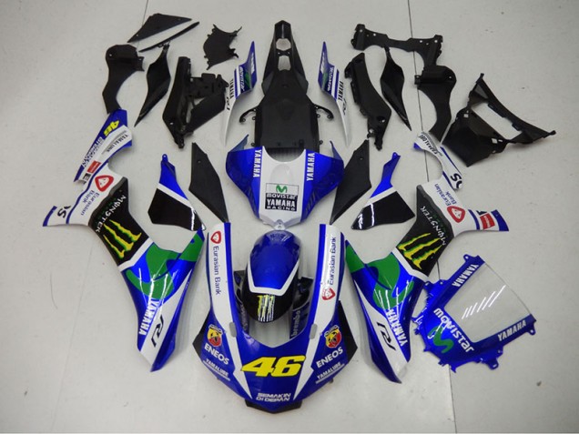 Inexpensive 2015-2019 Blue Blue White ENEOS Movistar 46 Yamaha YZF R1 Motor Bike Fairings Inexpensive 2015-2019 Blue Blue White ENEOS Movistar 46 Yamaha YZF R1 Motor Bike Fairings