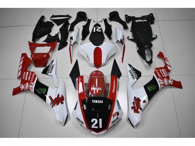 Inexpensive 2015-2019 Red Black 21 Yamaha YZF R1 Motorcycle Fairings Kit Inexpensive 2015-2019 Red Black 21 Yamaha YZF R1 Motorcycle Fairings Kit