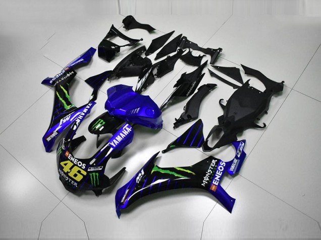 Inexpensive 2015-2019 Blue Blue White ENEOS 46 Monster Yamaha YZF R1 Motorcycle Fairing Inexpensive 2015-2019 Blue Blue White ENEOS 46 Monster Yamaha YZF R1 Motorcycle Fairing