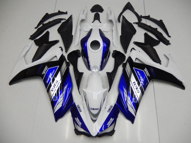 Inexpensive 2015-2022 Blue White Yamaha YZF R3 Motorcycle Fairing Inexpensive 2015-2022 Blue White Yamaha YZF R3 Motorcycle Fairing
