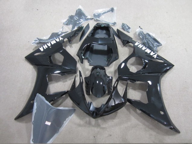 Inexpensive 2003-2005 Black White Decal Yamaha YZF R6 Motorcycle Fairings Kit Inexpensive 2003-2005 Black White Decal Yamaha YZF R6 Motorcycle Fairings Kit