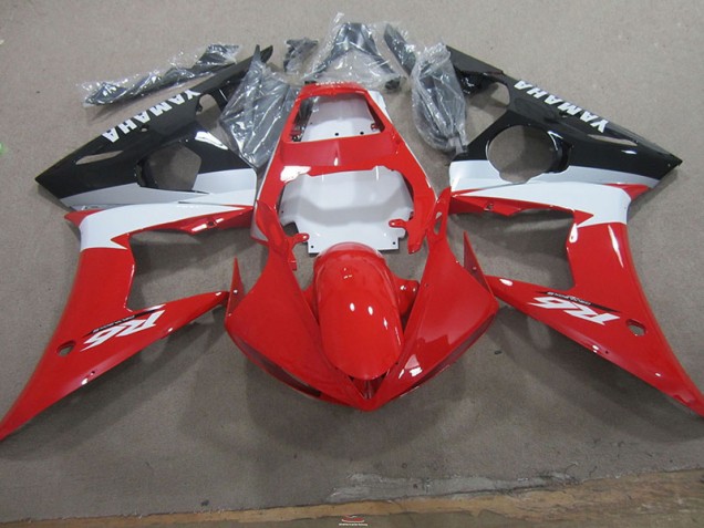 Inexpensive 2003-2005 Red White Yamaha YZF R6 Motorcycle Fairings Inexpensive 2003-2005 Red White Yamaha YZF R6 Motorcycle Fairings