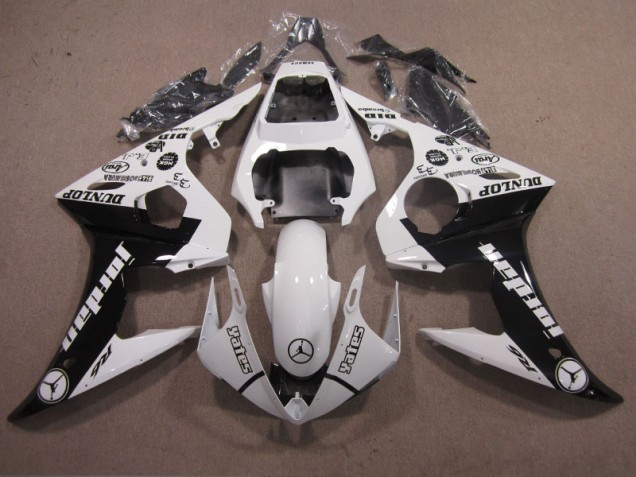 Inexpensive 2003-2005 White Black Yamaha YZF R6 Motorbike Fairings Inexpensive 2003-2005 White Black Yamaha YZF R6 Motorbike Fairings